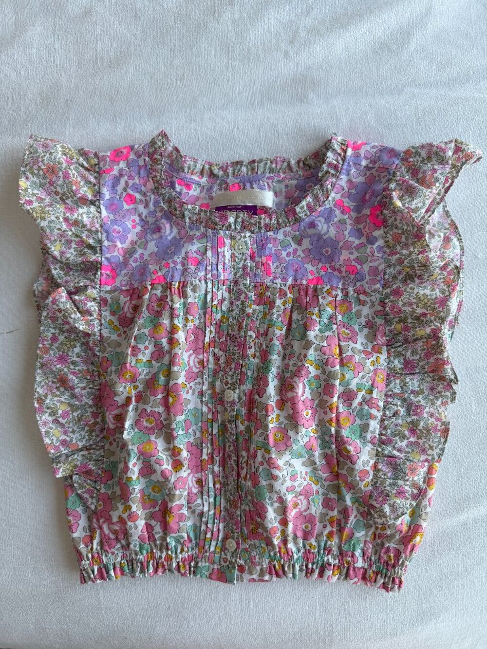 NWOT LoveShackFancy x Liberty London Fabric Coretta Girls Blouse - Picture 3 of 8
